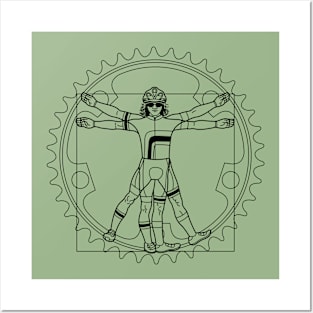 VITRUVIAN CYCLIST Posters and Art